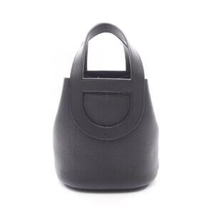 Hermes In the Loop 18 Handbag, Leather, Taurillon Clemence Women's, Black